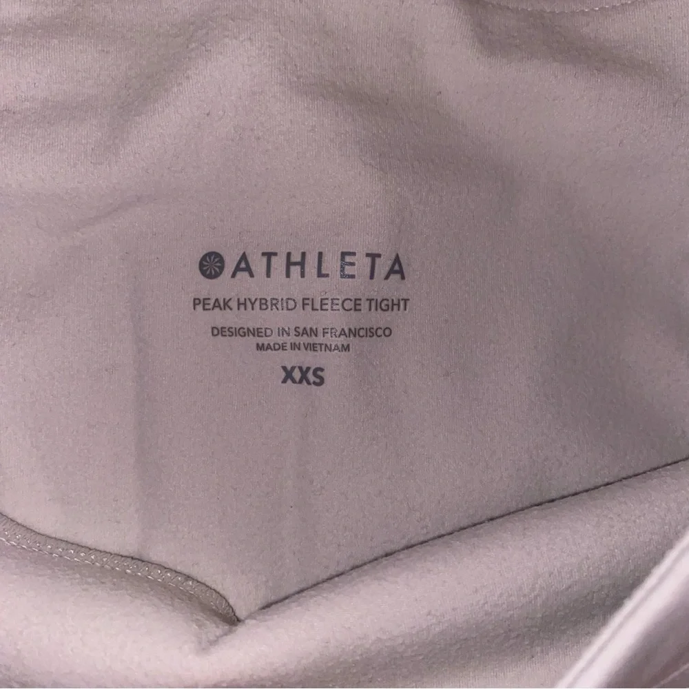 ATHLETA PEAK HYBRID FLEECE TIGHT WITH QUILTED PANELING SUPER SOFT ATHLETIC WEAR - Picture 9 of 14